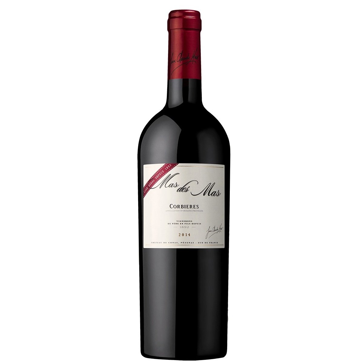 Вино Domaines Paul Mas Mas des Mas Corbiere, червоне, сухе, 14%, 0,75 л (8000009268044) - фото 1