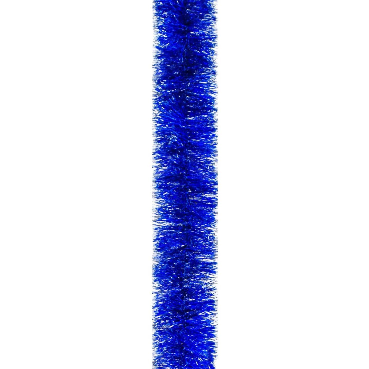 Мишура Novogod'ko 7.5 см 2 м синяя с серебрянными кончиками (980448) - фото 1