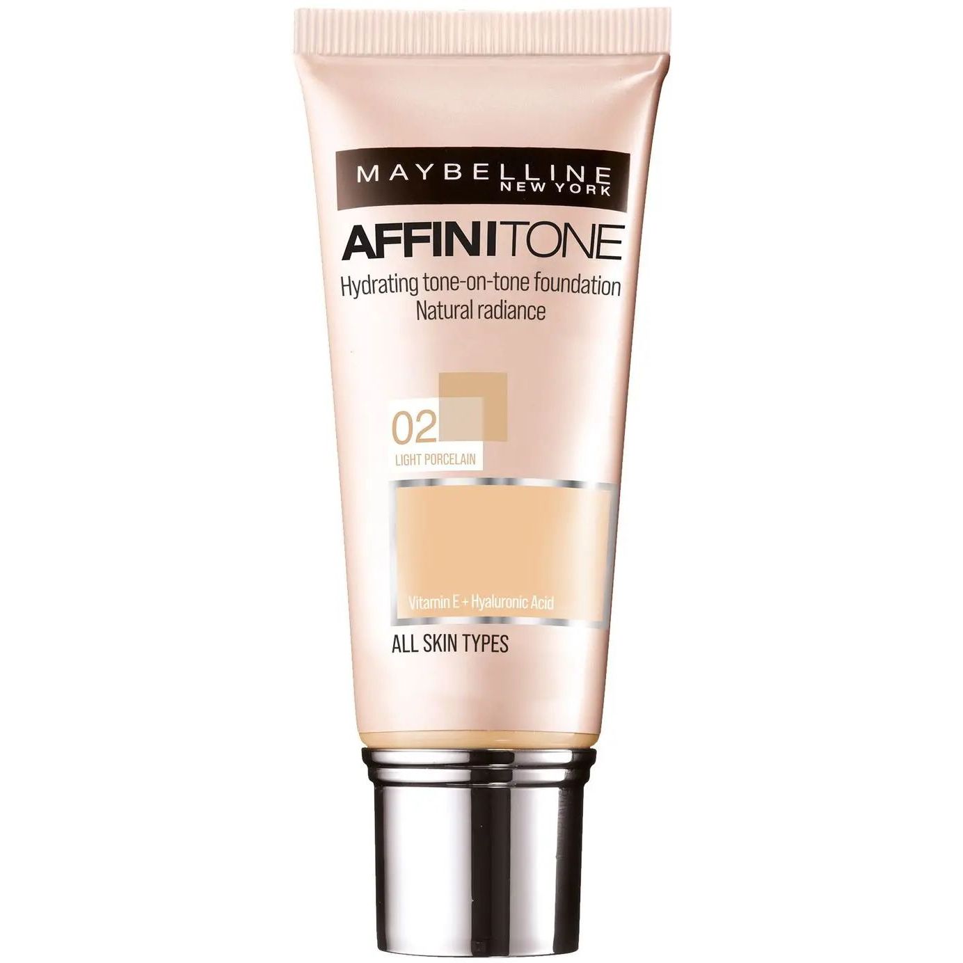 Тональний крем Maybelline New York Affinitone відтінок 02 (Ivory) 30 мл - фото 1