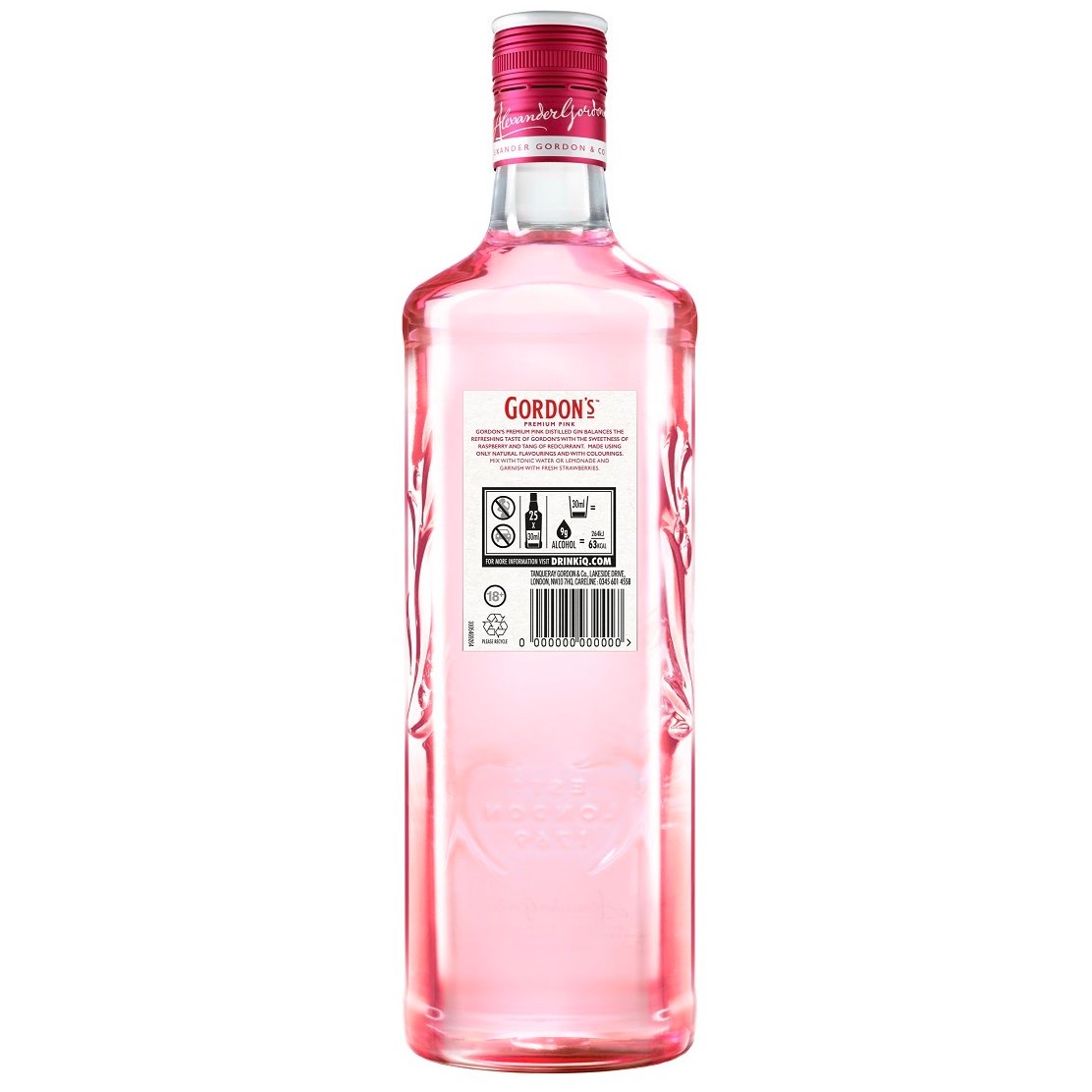 Джин Gordon's Premium Pink Gin, 37,5%, 0,7 л (821483) - фото 2