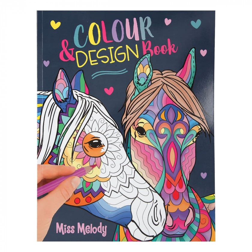 Альбом для раскраски и дизайна Miss Melody Horses (411648) - фото 1