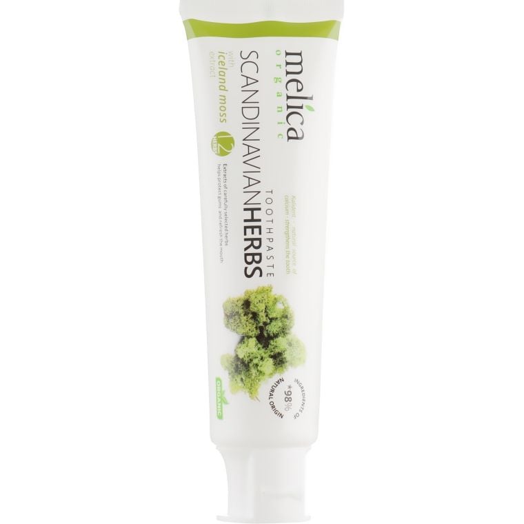 Зубна паста Melica Organic Toothpaste Scandinavian Herbs With Iceland Moss Extract 100 мл - фото 2