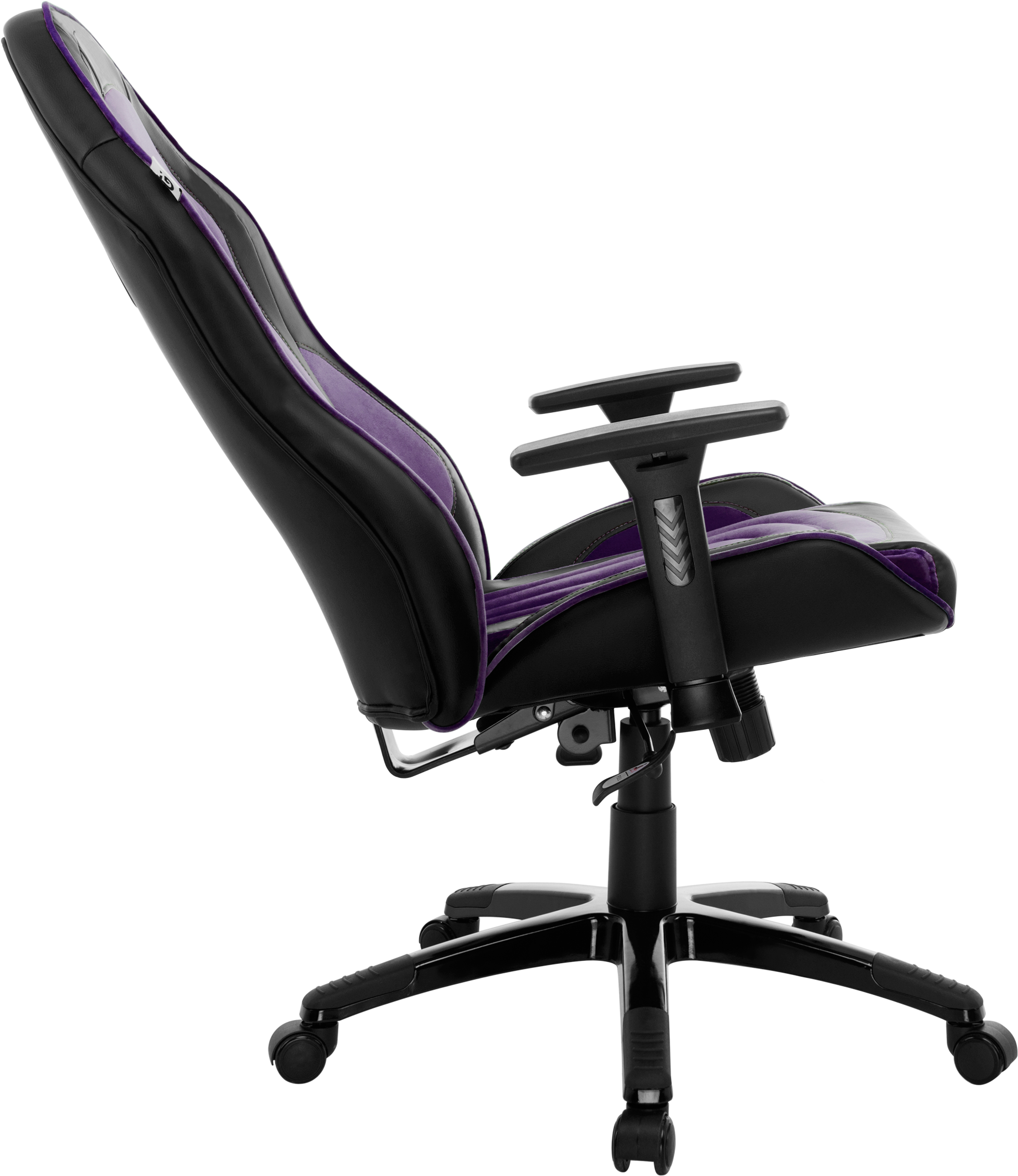 Геймерское кресло GT Racer черное с фиолетовым (X-2645 Black/Violet) - фото 4