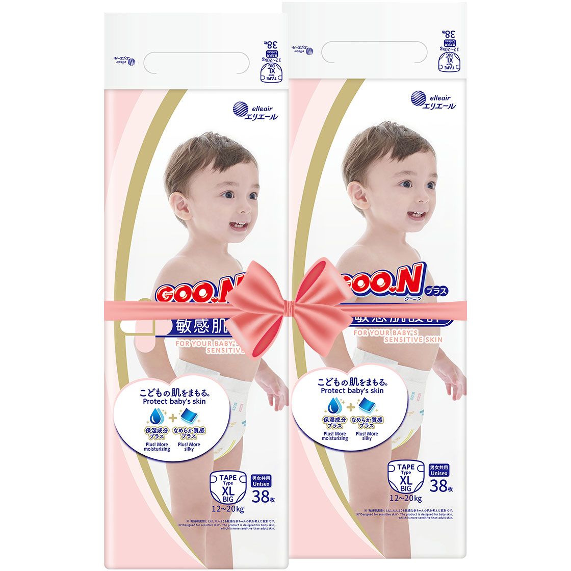 Підгузки на липучках GOO.N Plus XL (12-20 кг) 76 шт. - фото 1