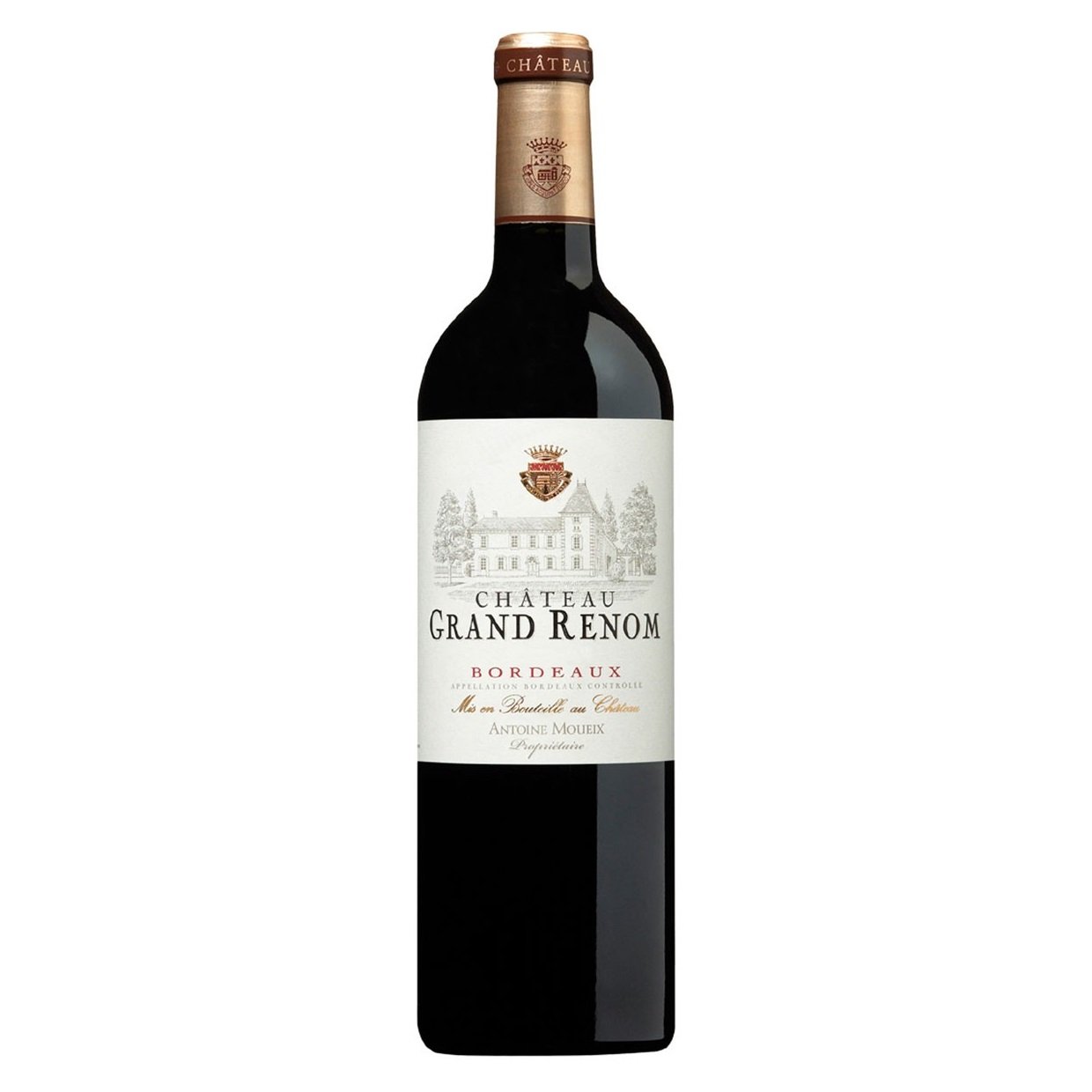 Вино Advini Bordeaux Chateau Grand Renom rouge, червоне, сухе, 13,5%, 0,75 л (8000016239210) - фото 1