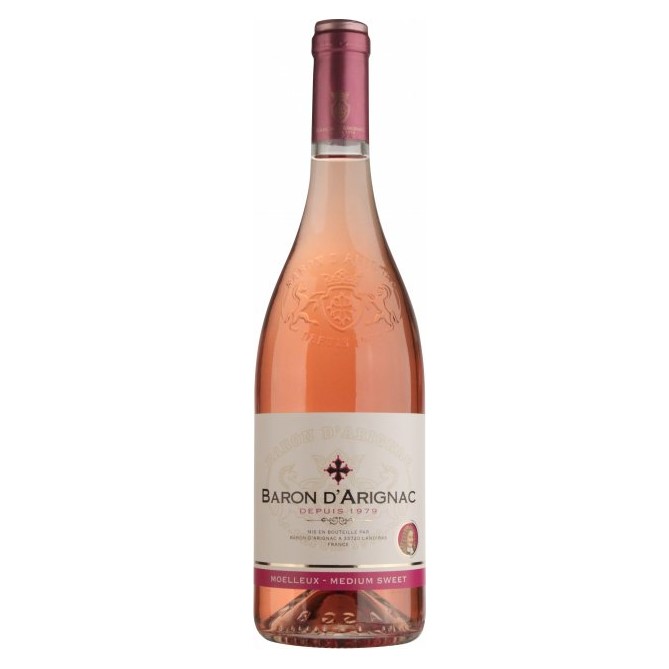 Вино Baron d'Arignac Rose, 10,5%, 0,75 л - фото 1
