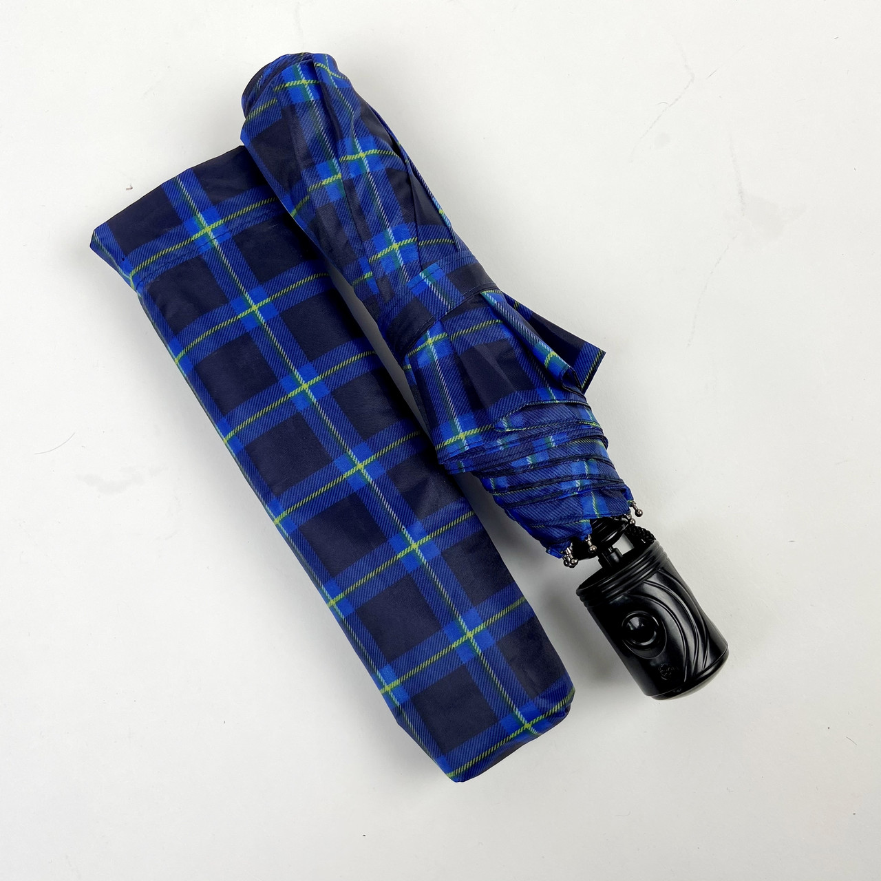 Жіноча складана парасолька напівавтомат S&L 98 см синя - фото 5