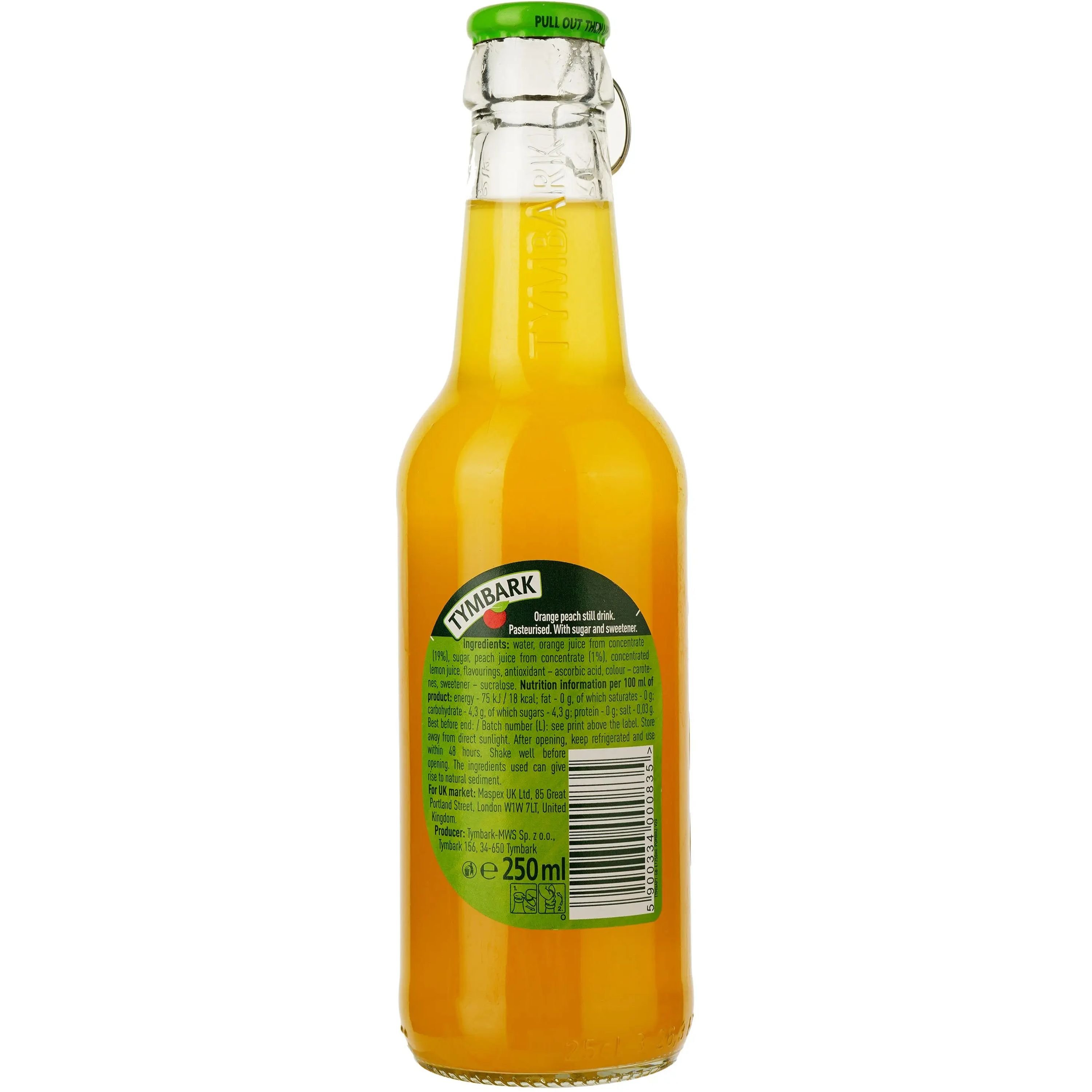 Напій Tymbark Апельсин-Персик соковмісний 0.25 л - фото 2