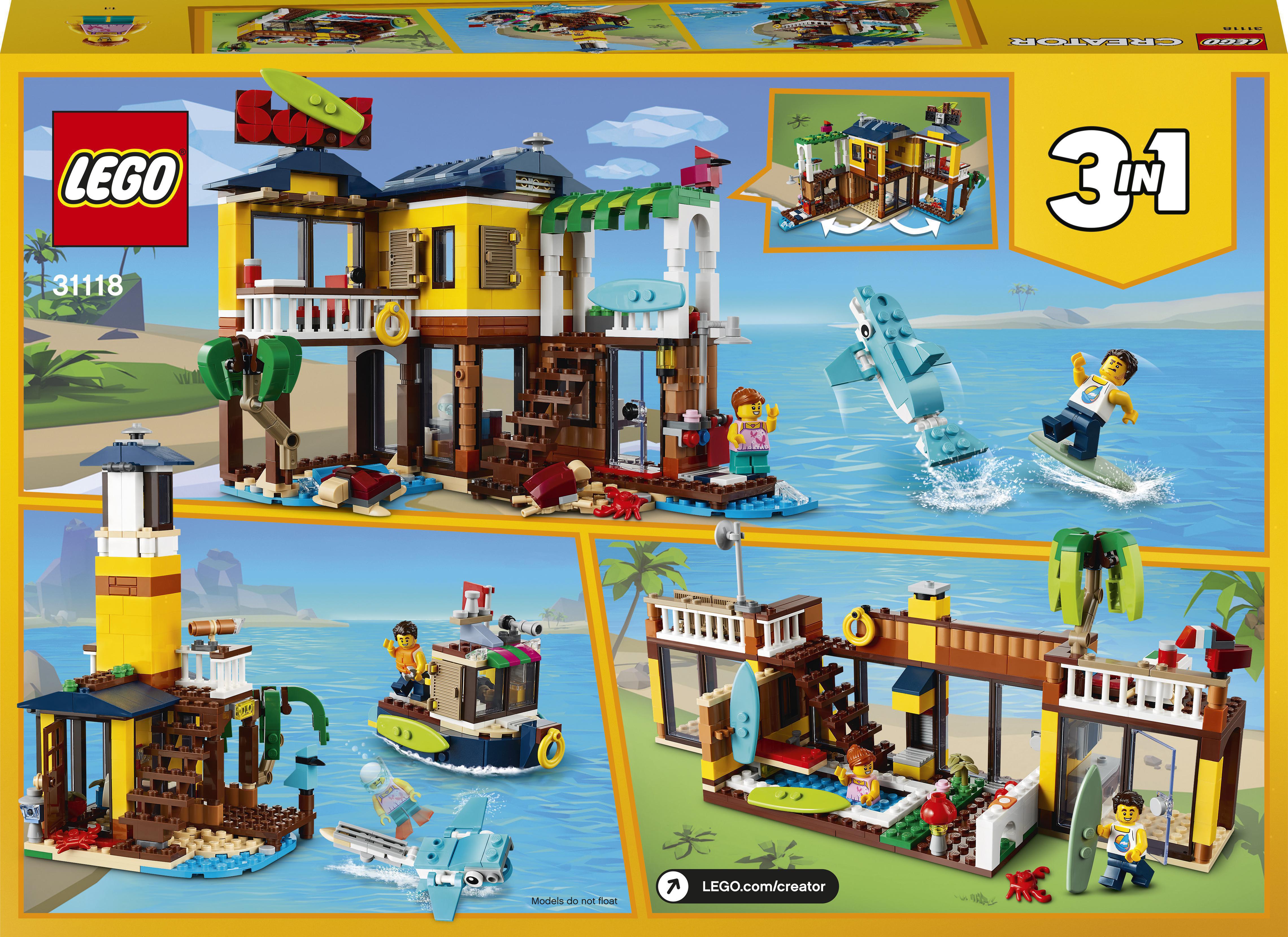 Конструктор LEGO Creator Пляжний будиночок серферів, 564 деталі (31118) - фото 2