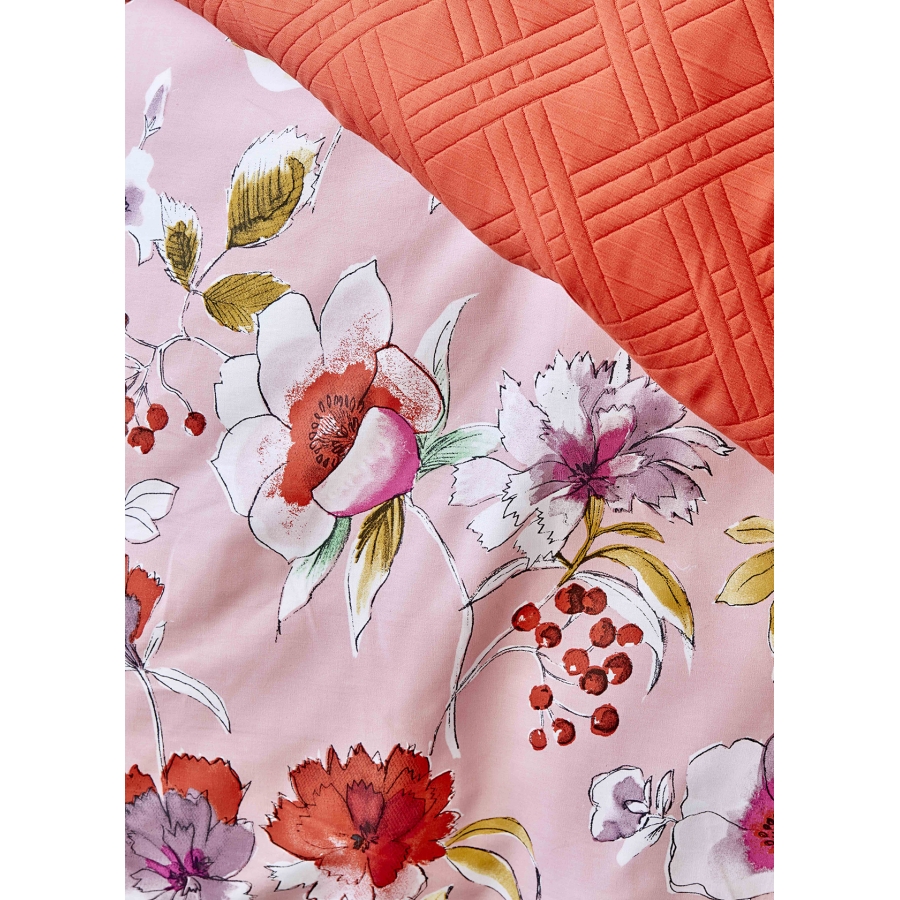 Комплект постельного белья Karaca Home с покрывалом Евро Розовый 000166878 - фото 2
