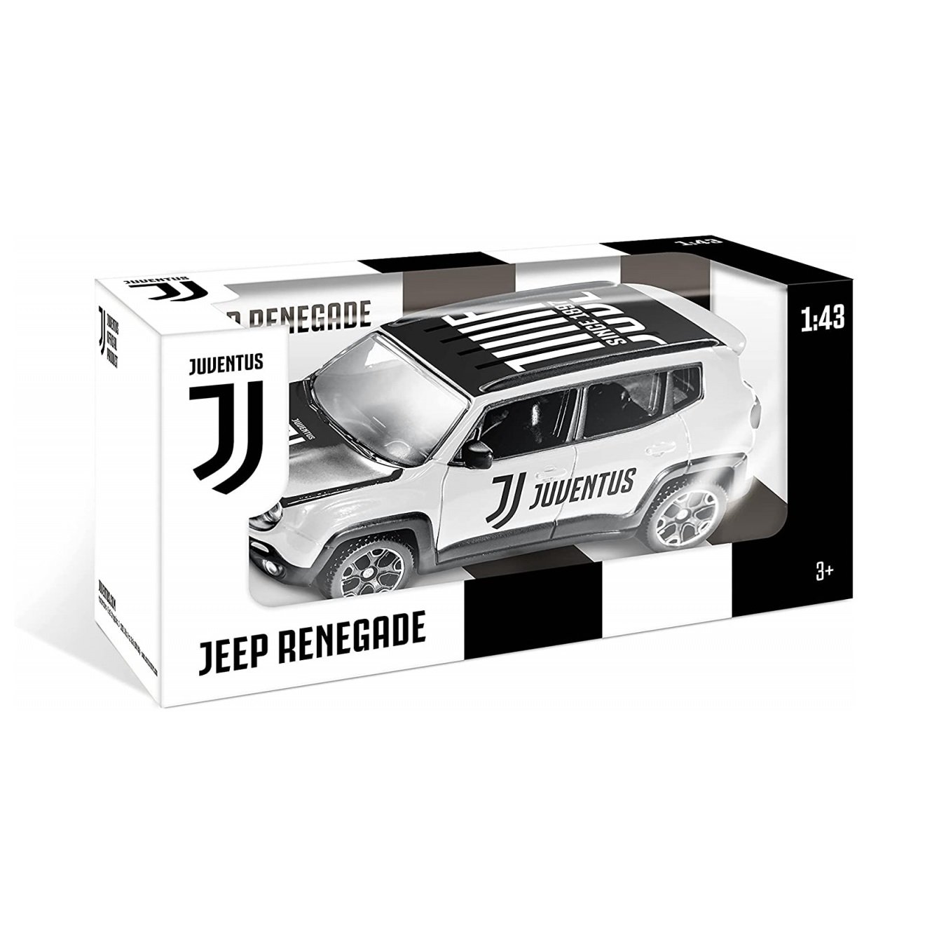Автомодель Mondo Jeep Renegade Juventus, 1:43, серый (53208) - фото 2