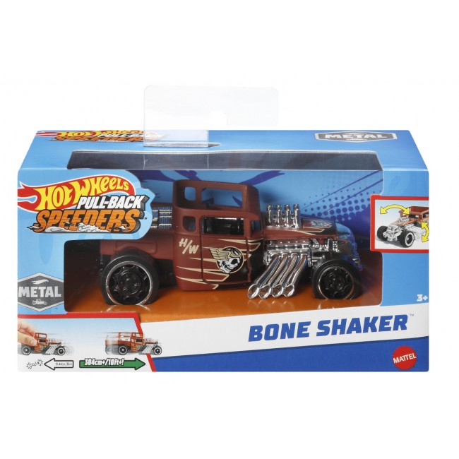 Инерционная машинка Hot Wheels серии Pull-Back Speeders в ассортименте (HPR70) - фото 4