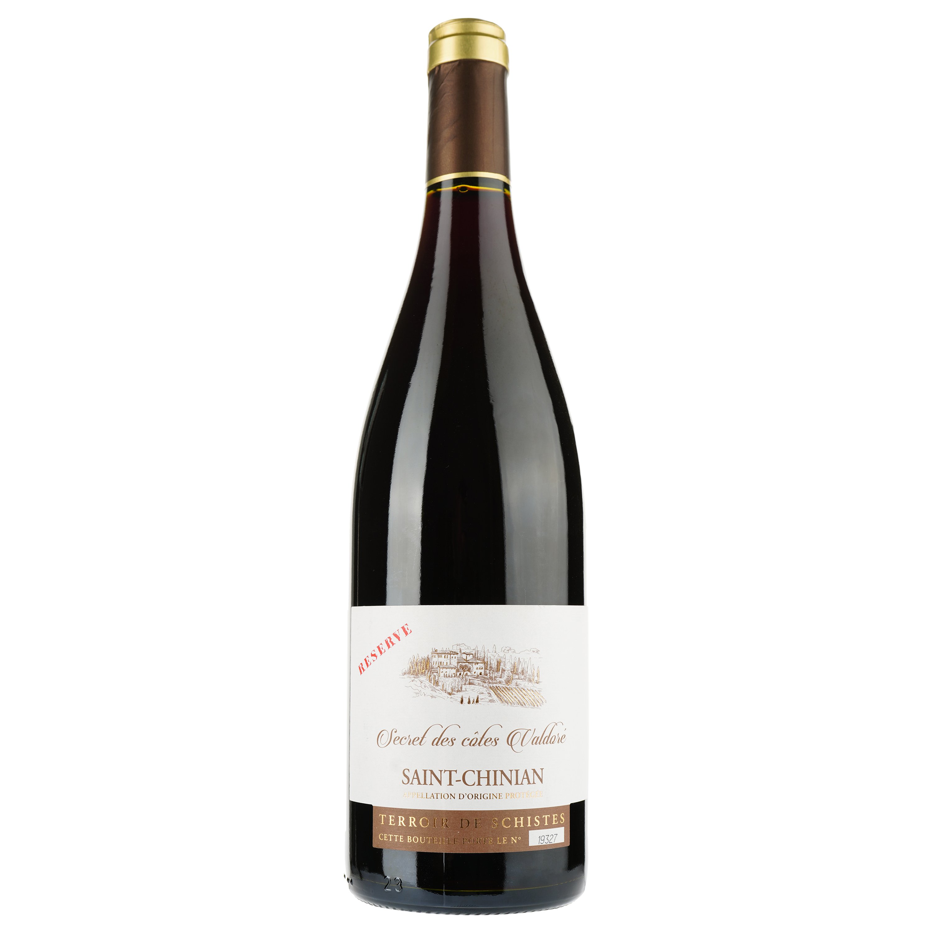 Вино Secret Des Cotes Valdoree Rouge 2018 AOP Saint Chinian, красное, сухое, 0.75 л - фото 1