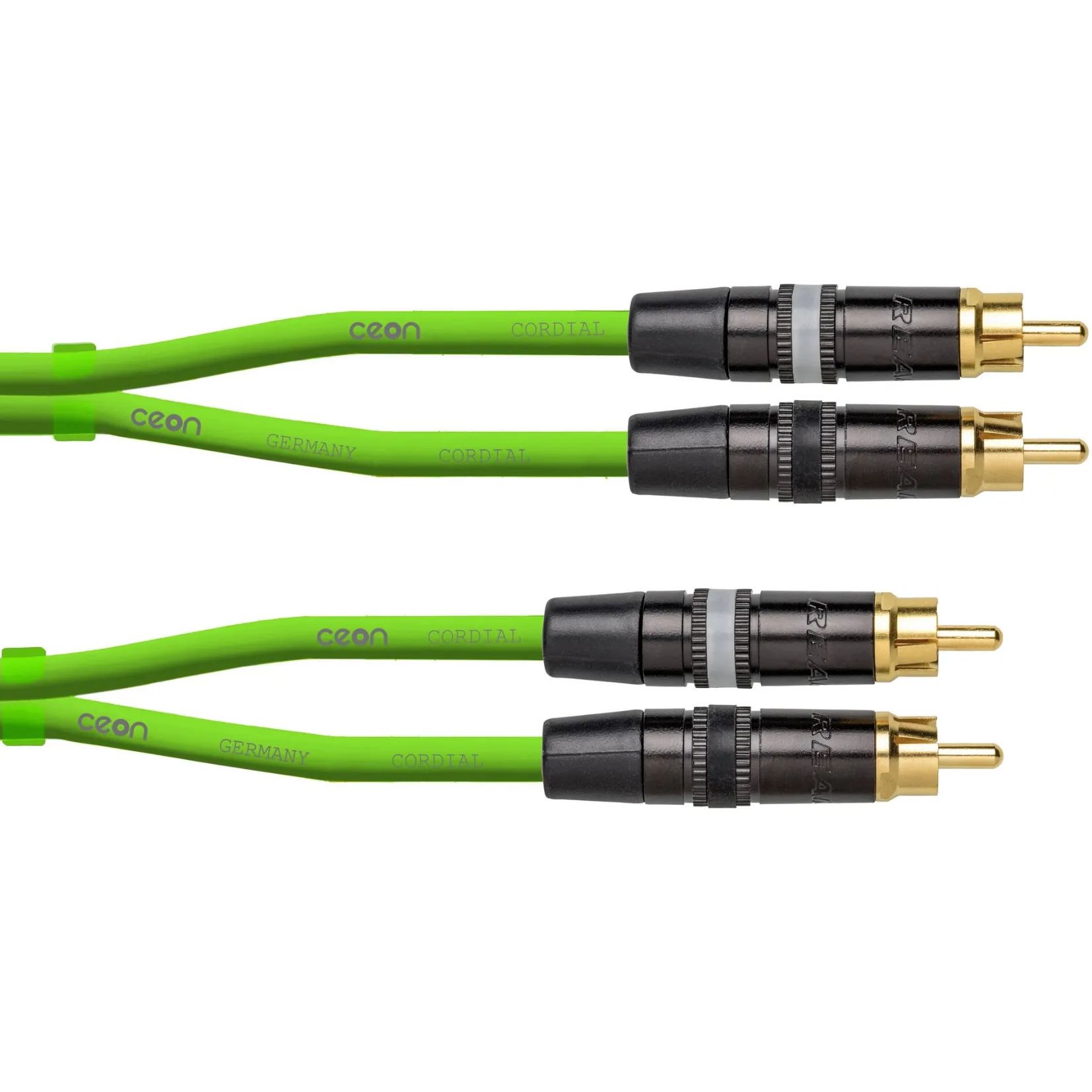 Коммутационный аудио кабель Cordial 2xRCA-2xRCA 1.5м CEON DJ RCA 1.5 G - фото 1