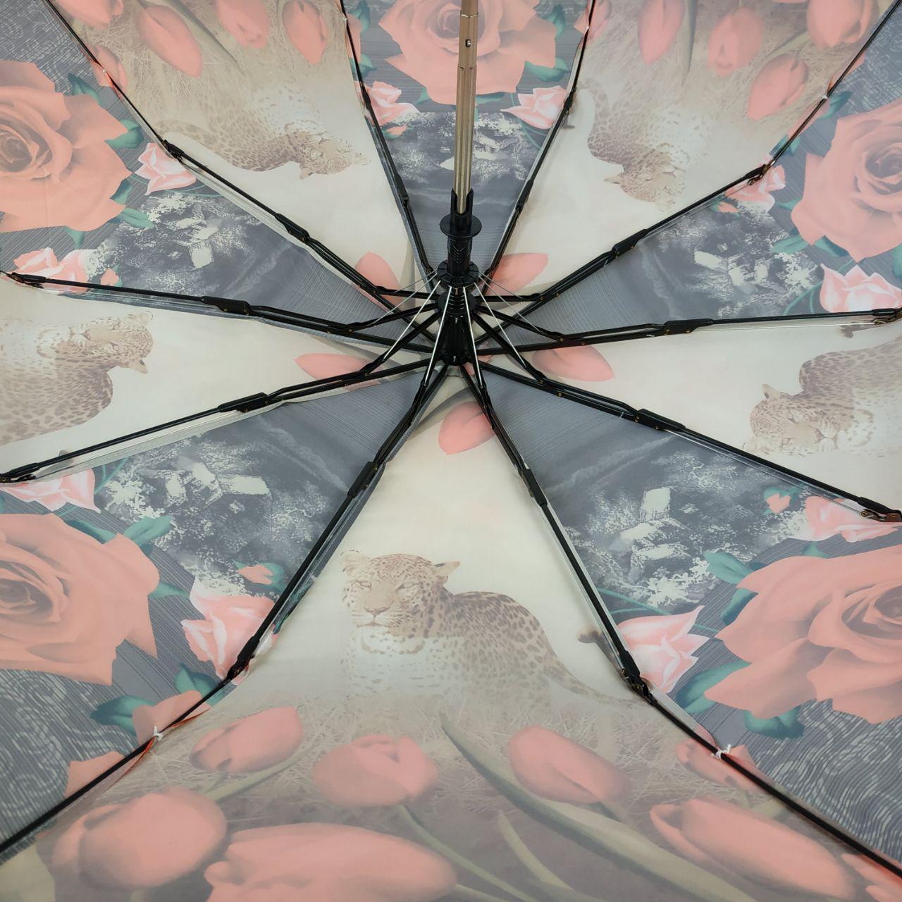 Женский складной зонтик полуавтомат Susino 110 см разноцветный - фото 5