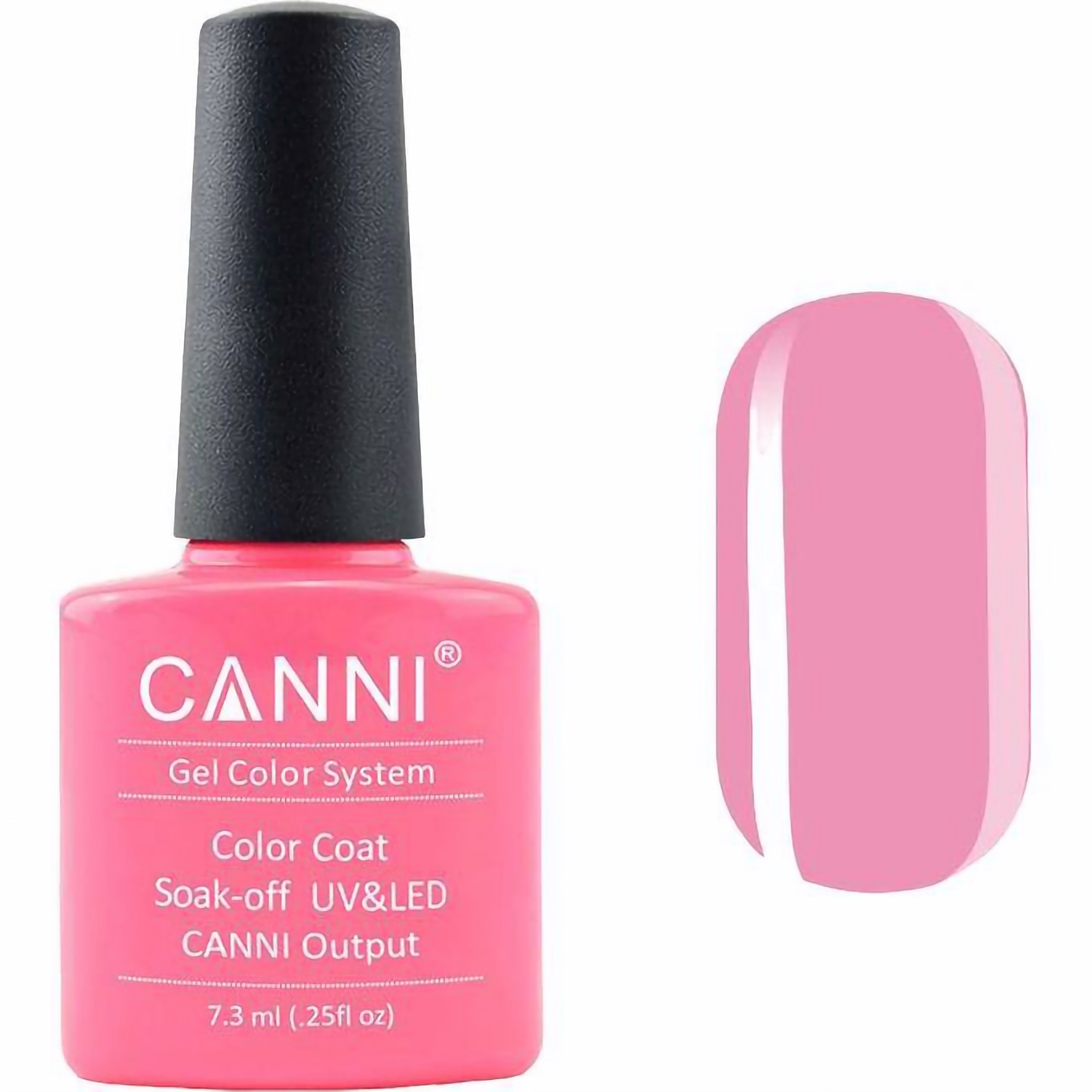 Гель-лак Canni Color Coat Soak-off UV&LED 109 класичний рожевий 7.3 мл - фото 1