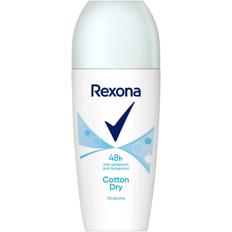 Антиперспирант Rexona MotionSense Cotton Dry 48h шариковый 50 мл - фото 1