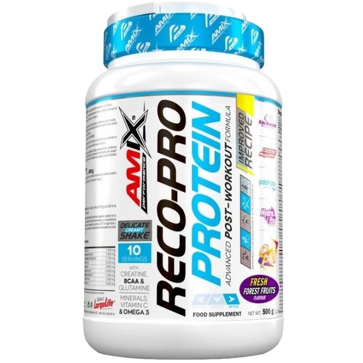 Протеин с углеводами, креатином и электролитами Amix Reco-Pro Protein лесные фрукты 500 г - фото 1