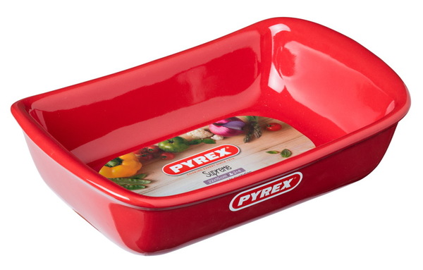 Фото - Форма для выпечки и запекания Pyrex Форма для запікання  Supreme red, 26х18 см  (6377256)