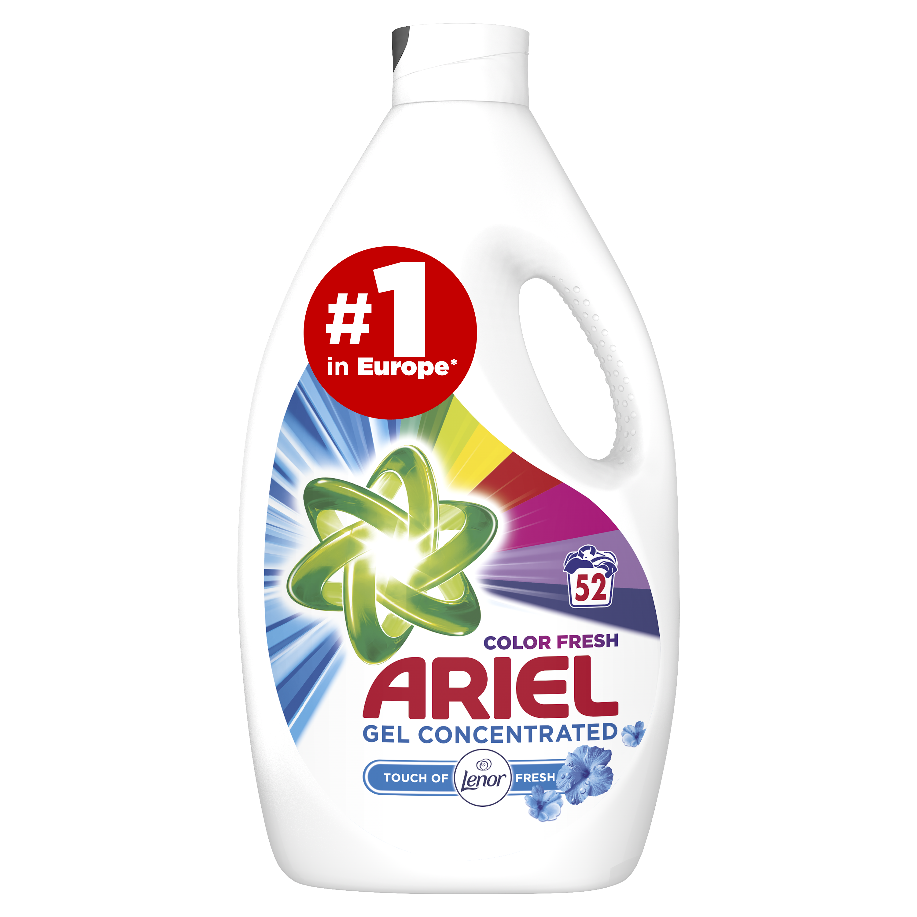 Рідкий пральний порошок Ariel Touch of Lenor Fresh, для білих і кольорових тканин, 2,86 л - фото 1