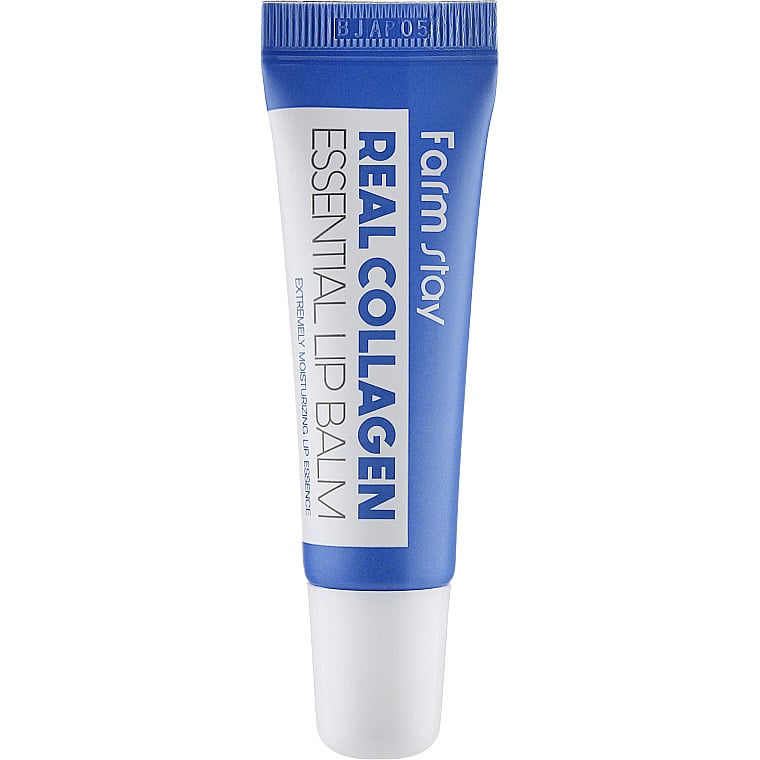 Бальзам для губ FarmStay Real Collagen Essential Lip Balm, з колагеном Q10, 10 мл - фото 1