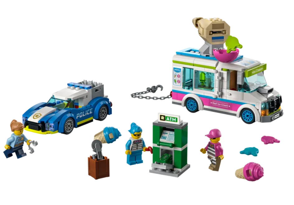 Конструктор LEGO City Погоня полиции за грузовиком с мороженым, 317 деталей (60314) - фото 4