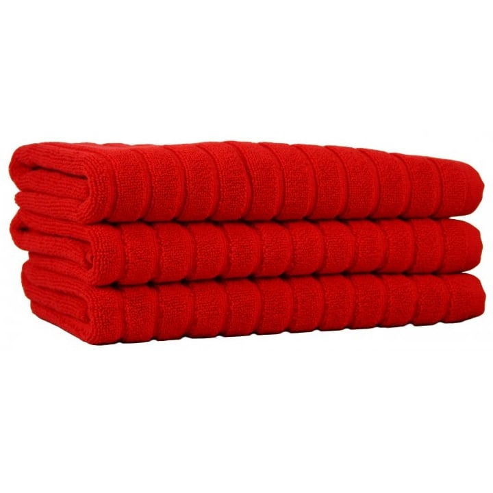 Рушник для ніг Maisonette Rainbow, 60х60 см, червоний (8699965100065) - фото 3