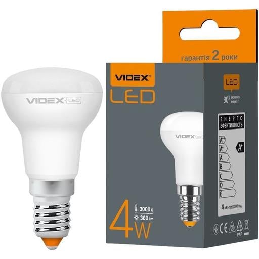 Світлодіодна лампа LED Videx R39e 4W E14 3000K (VL-R39e-04143) - фото 1