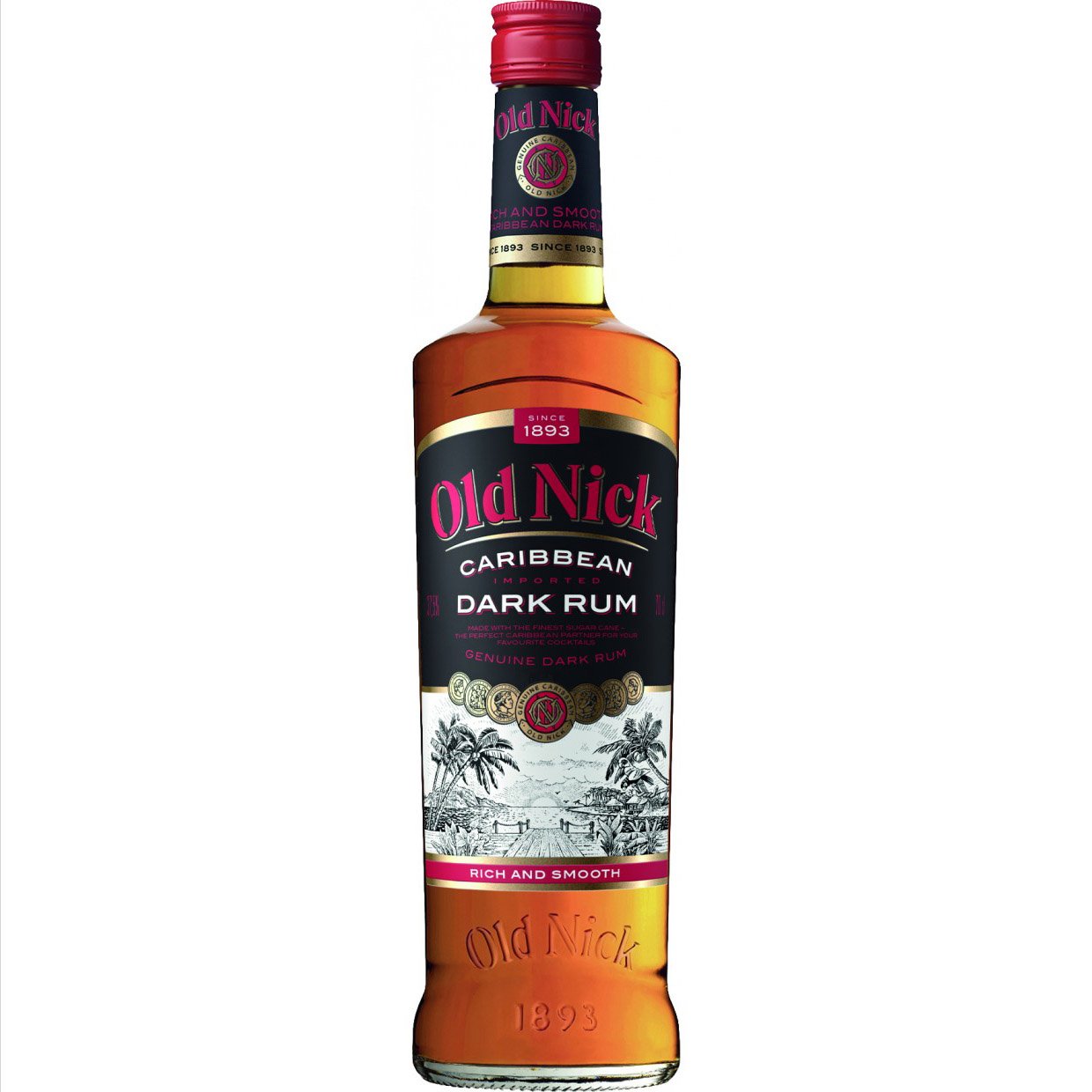 Ром Old Nick Caribbean Dark Rum 37.5% 0.7 л - фото 1