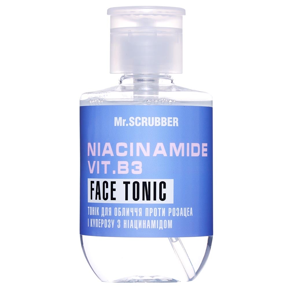 Тонік для обличчя проти розацеа і куперозу Mr.Scrubber Niacinamide Vitamin B3 Face Tonic з ніацинамідом, 250 мл - фото 1