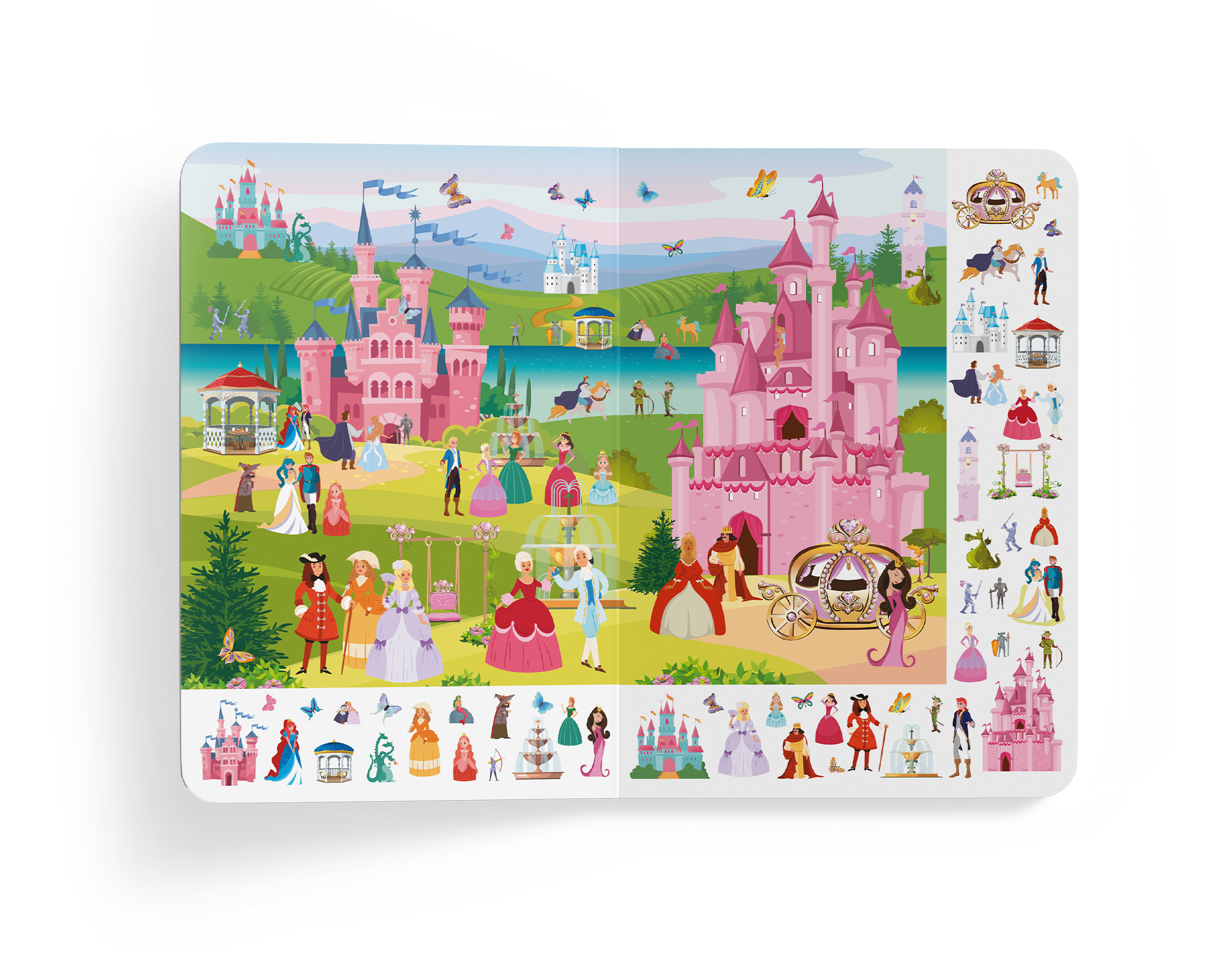 Книга-картонка Кристал Бук Великий вімельбух Замок принцеси (F00028200) - фото 4