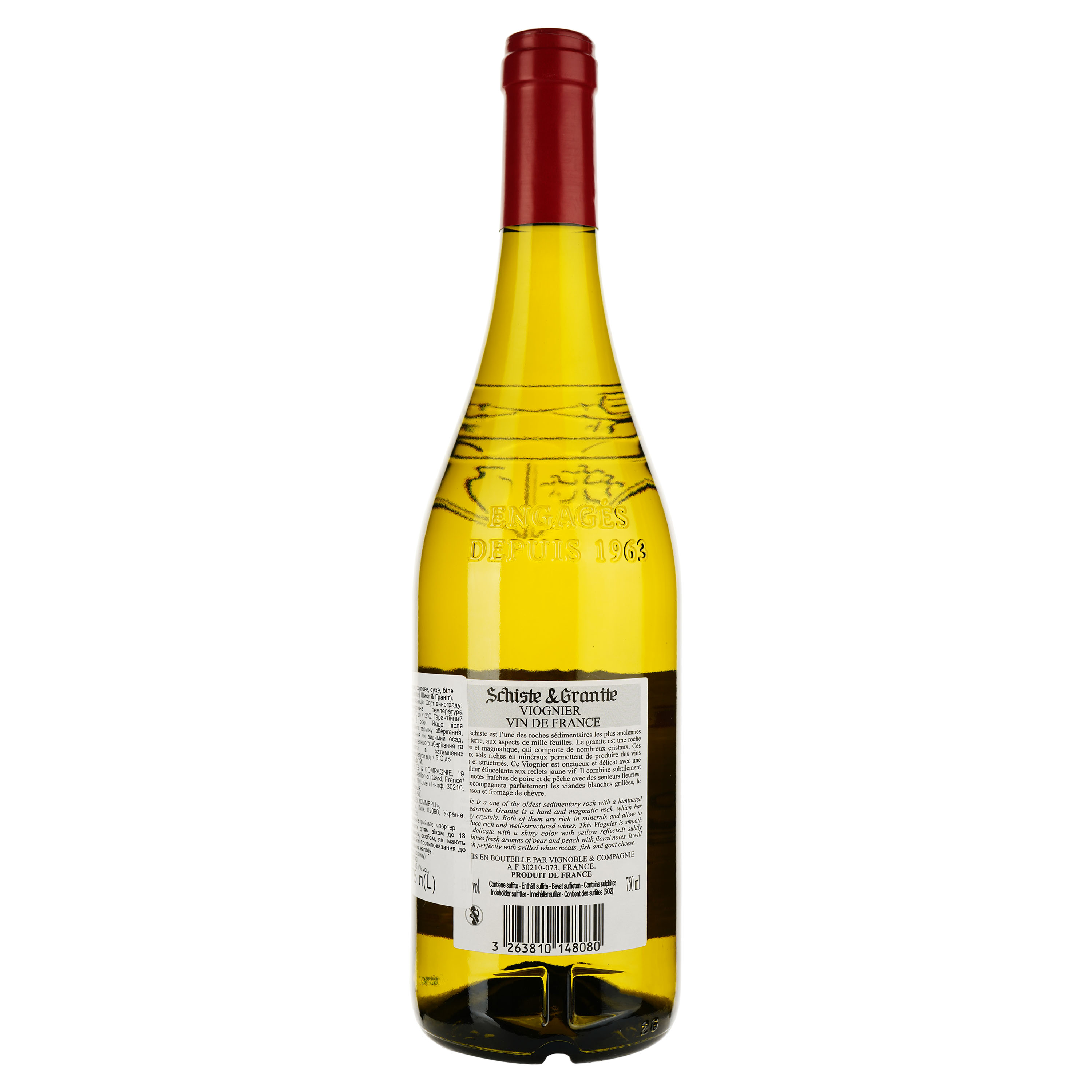 Вино Schiste&Granite Viognier Blanc, белое, сухое, 0,75 л - фото 2