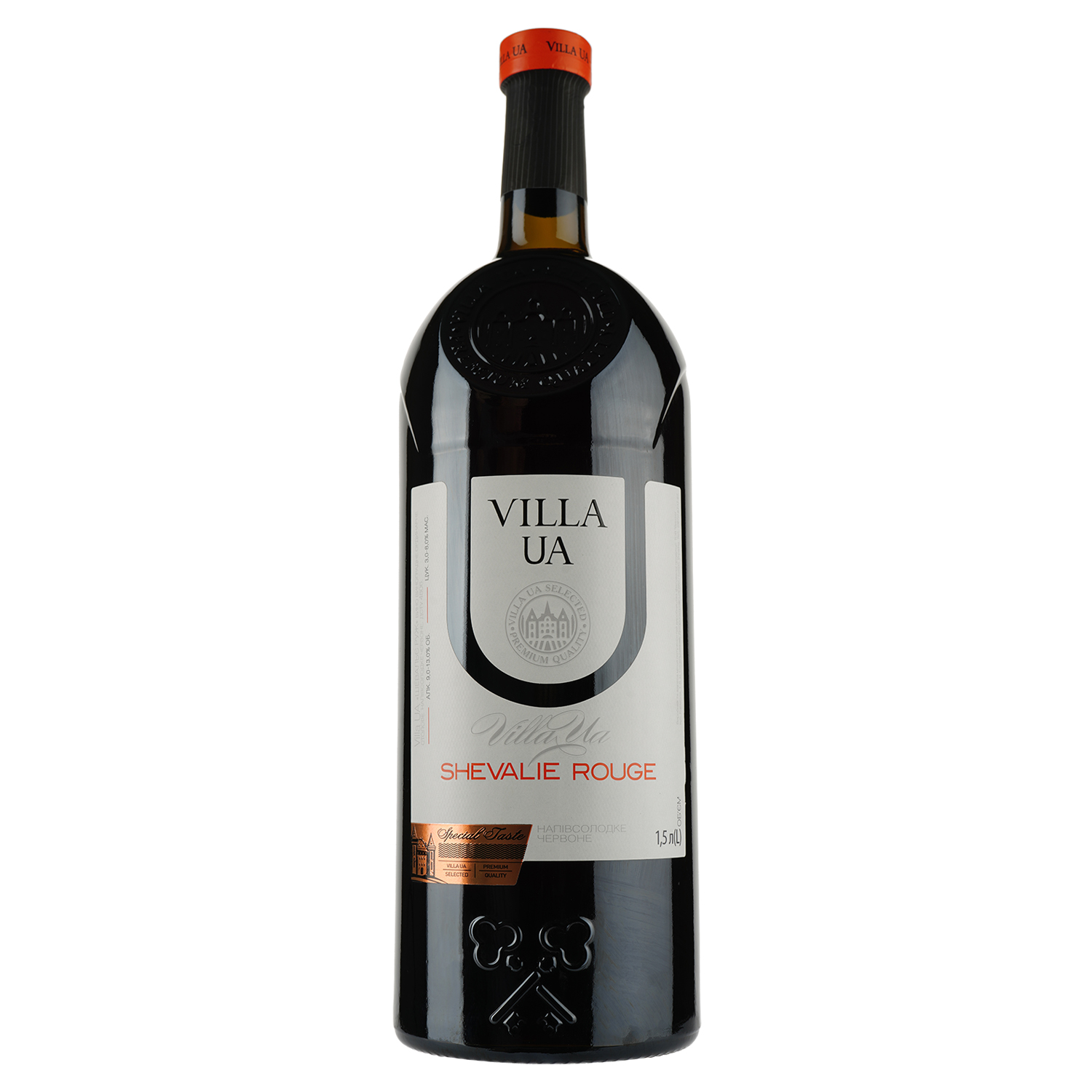 Вино Villa UA Шевал'є Руж червоне напівсолодке 1.5 л (511597) - фото 1