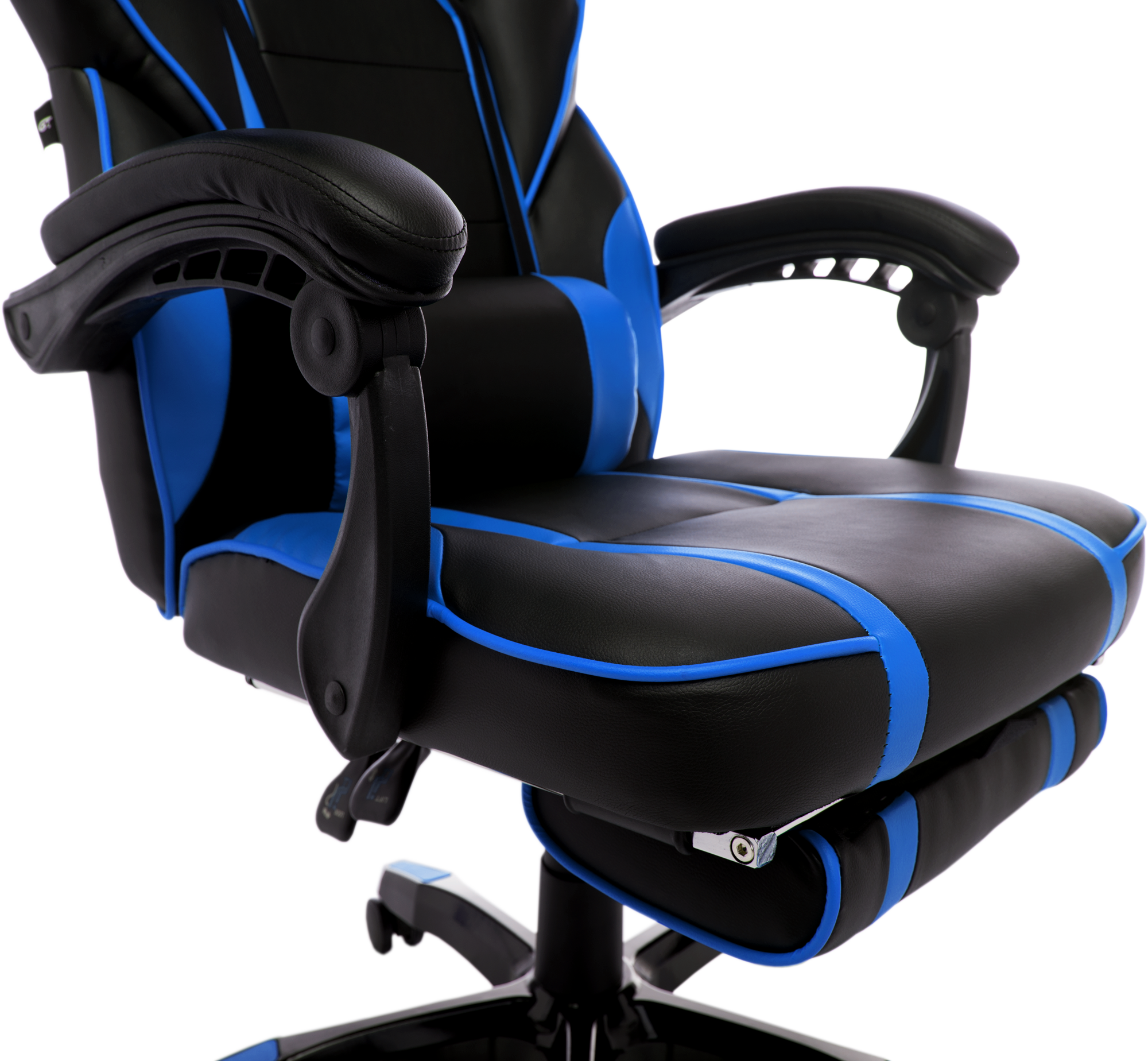 Геймерское кресло GT Racer черное с синим (X-2749-1 Black/Blue) - фото 7
