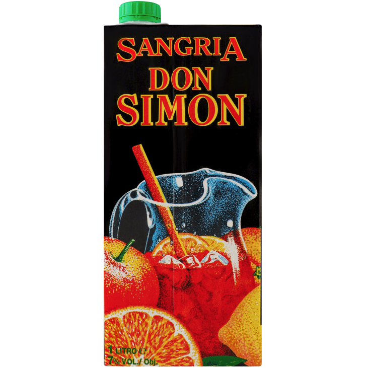 Вино Don Simon Sangria, червоне, солодке, 7%, 1 л - фото 1
