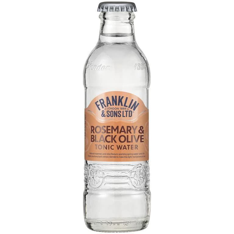 Напій Franklin & Sons Rosemary & Black Olive Tonic Water безалкогольний 0.2 л - фото 1