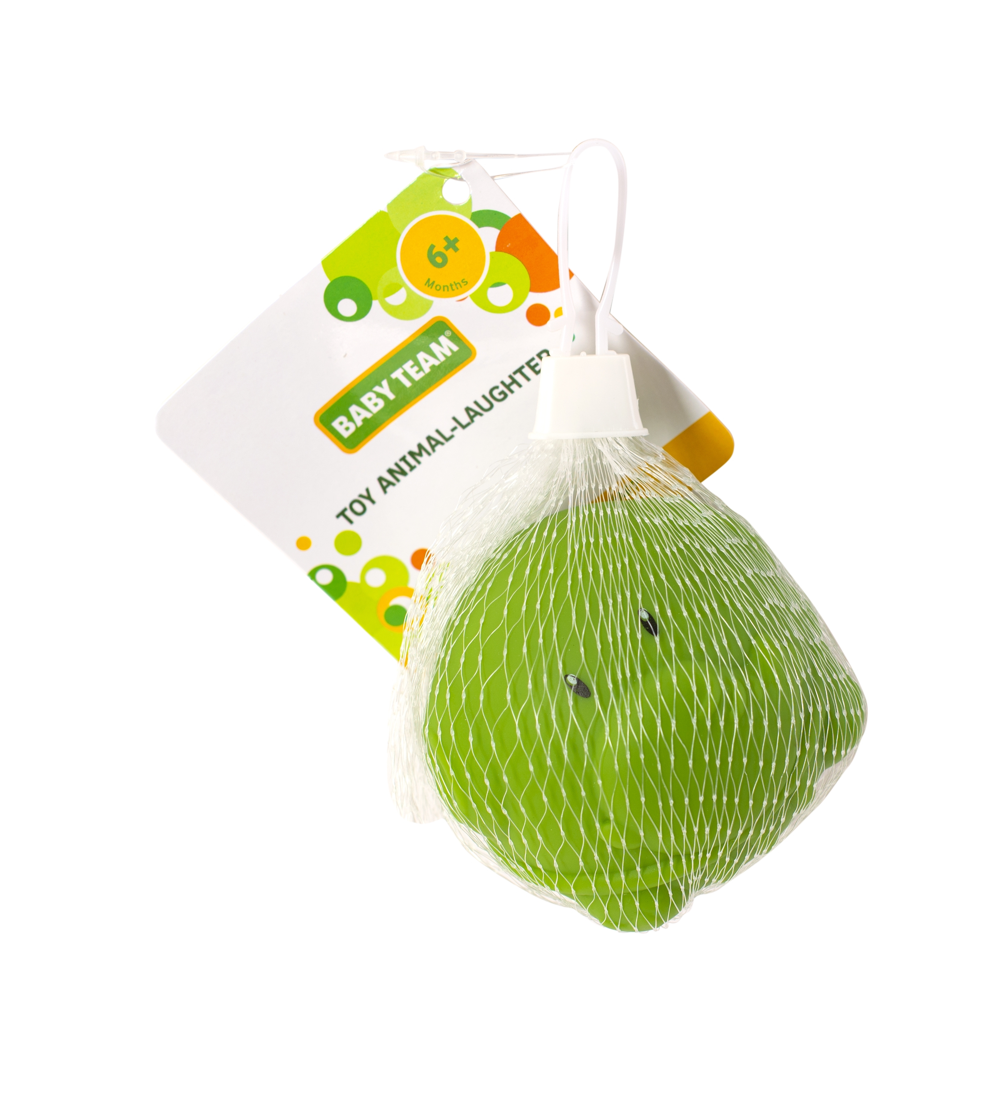 Іграшка для ванної Baby Team Звірятко, зі звуком, зелений (8745_зеленая_зверушка) - фото 3