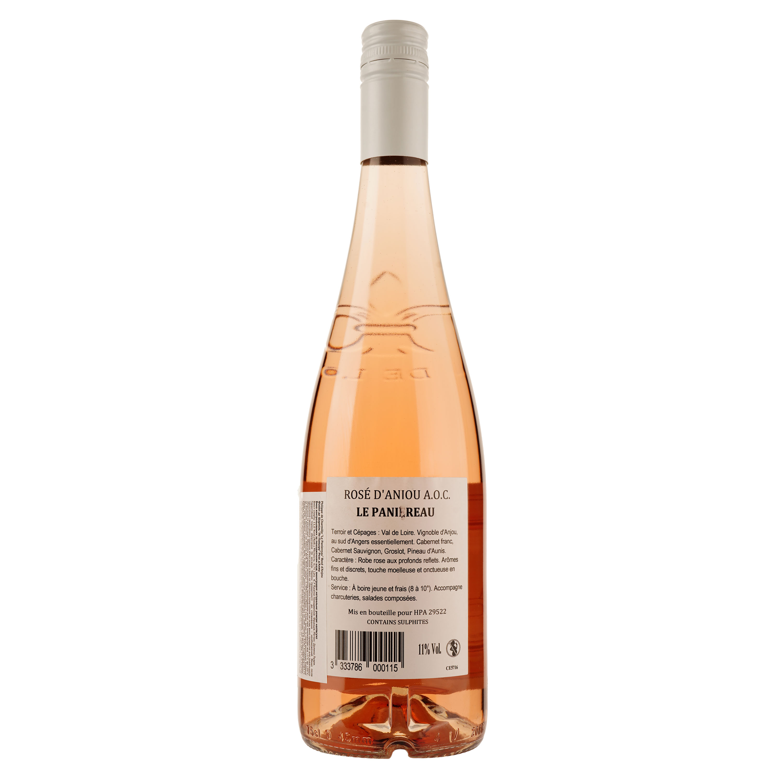 Вино Philippe de Charmille Le Paniereau Rosé d'Anjou, рожеве, напівсолодке, 11%, 0,75 л - фото 2