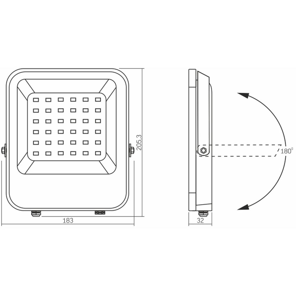 Прожектор Videx LED 50W RGB 220V (VL-F3-50-RGB) - фото 4