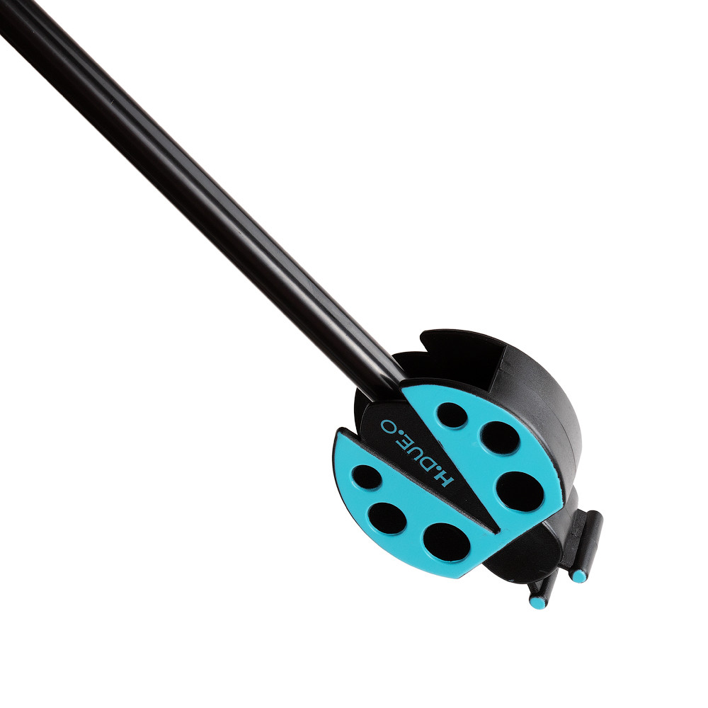 Женский складной зонтик механический HDUEO 96 см черный - фото 5