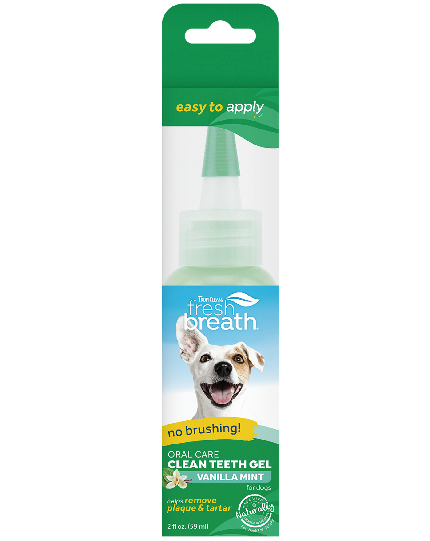 Гель для ухода за полостью рта для собак TropiClean Fresh Breath Vanilla Mint, 59 мл (2302) - фото 1