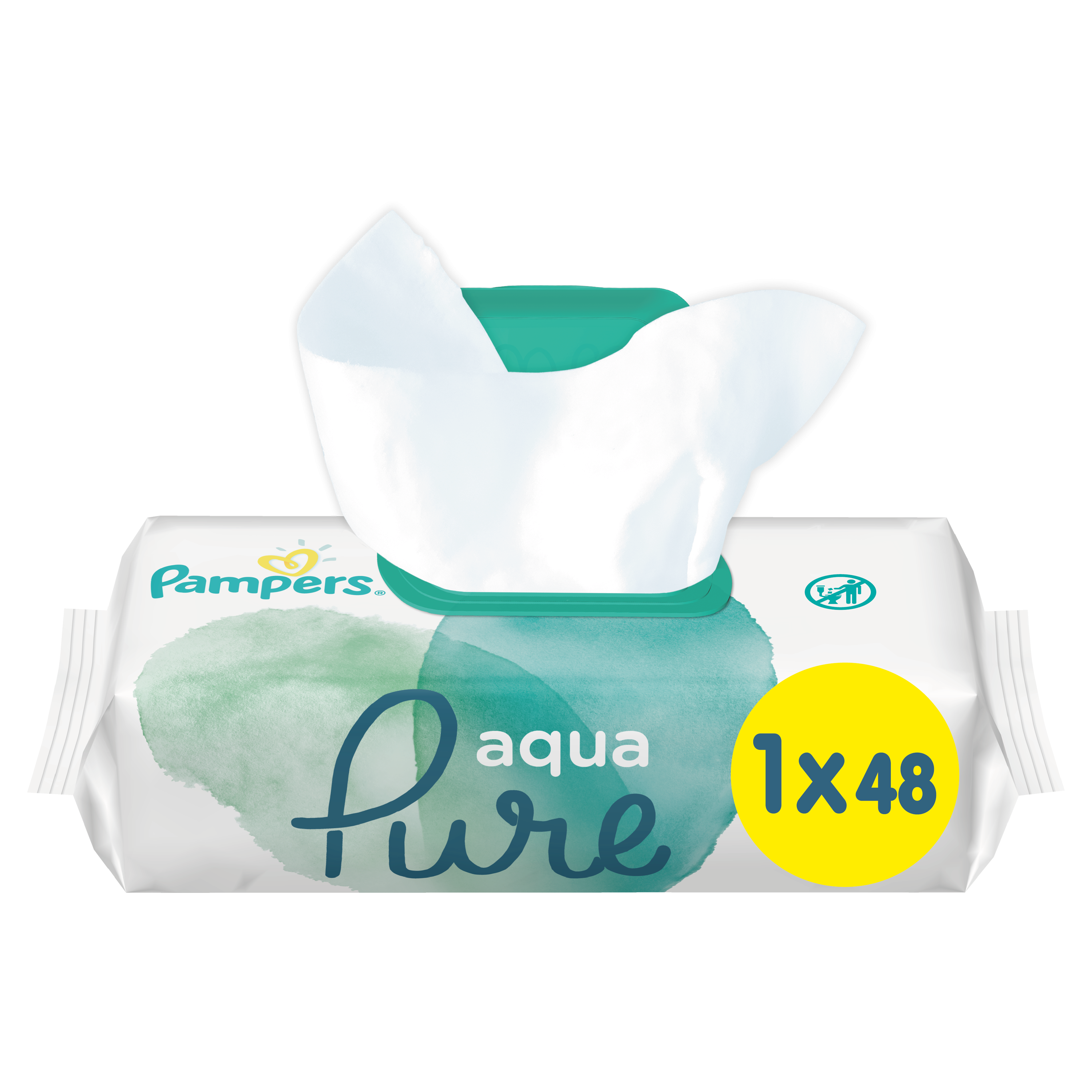 Детские влажные салфетки Pampers Aqua Pure, 48 шт. - фото 2