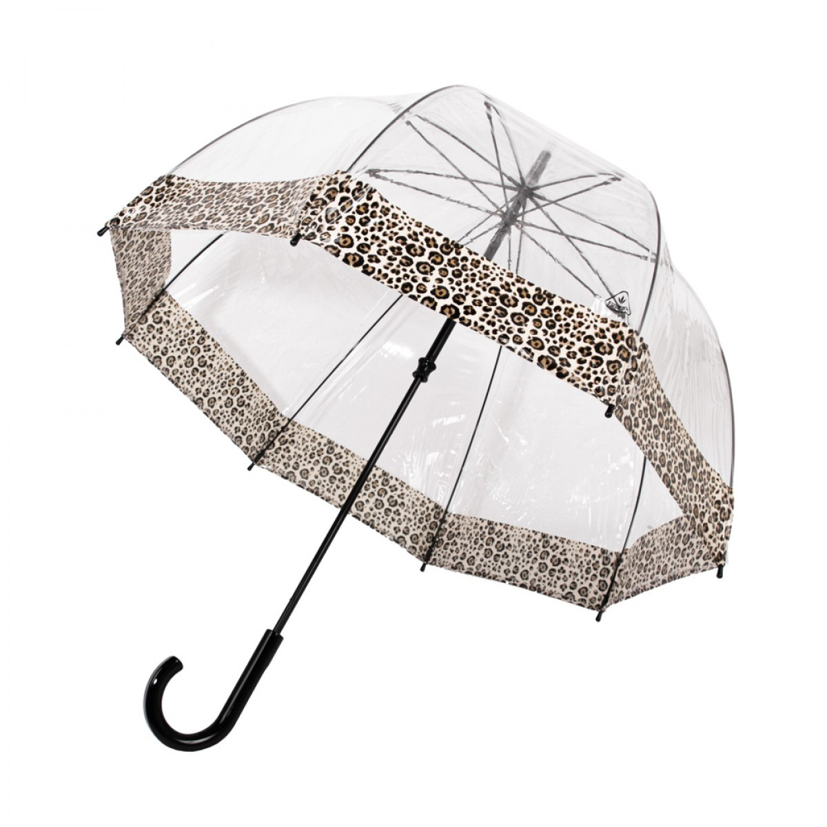 Жіноча парасолька-палиця механічна Fulton 84 см коричнева - фото 4