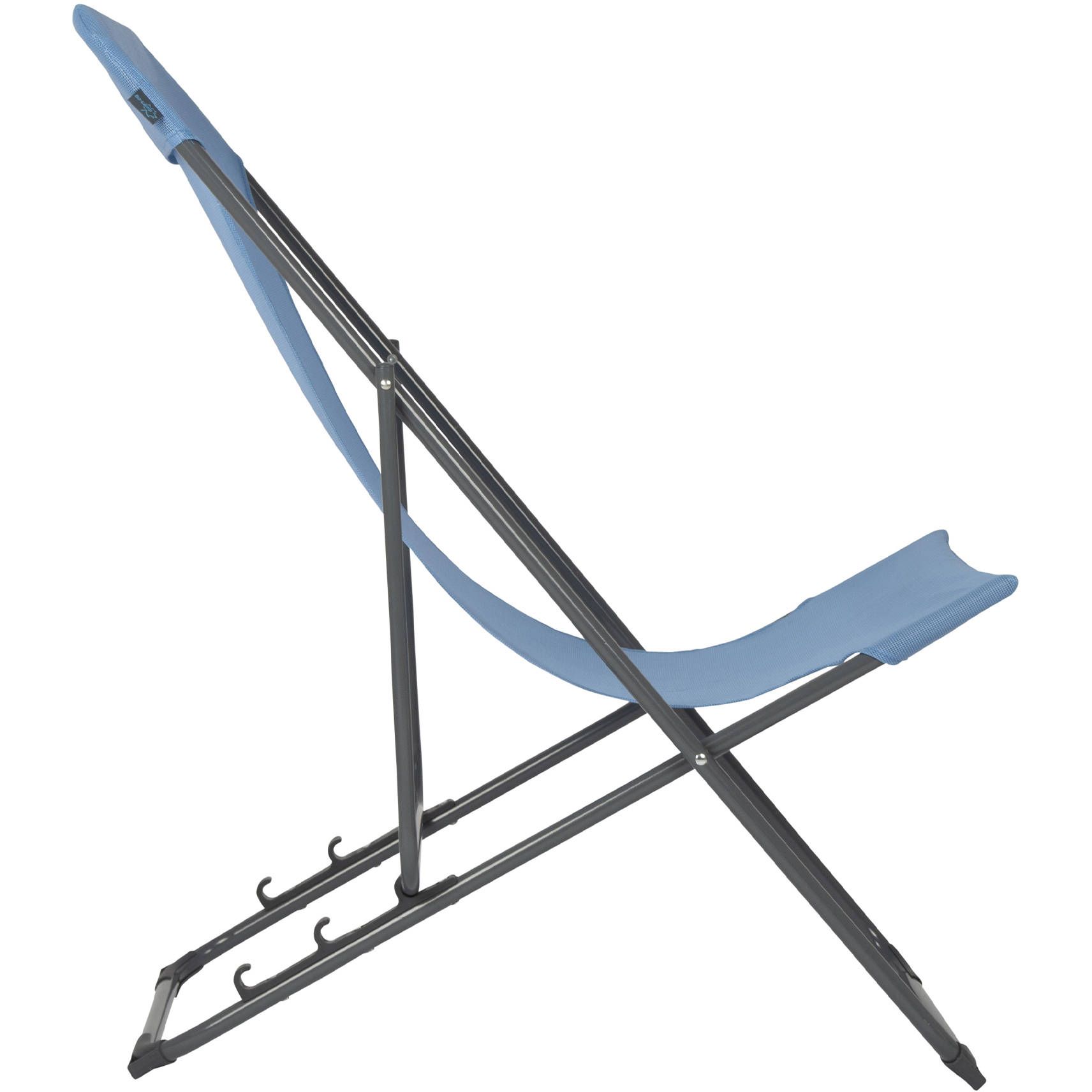 Кресло раскладное Bo-Camp Flat голубое (1204684) - фото 3