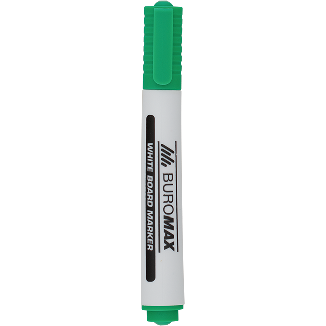 Маркер Buromax для магнитных сухостирающих досок зеленый (BM.8800-04) - фото 1
