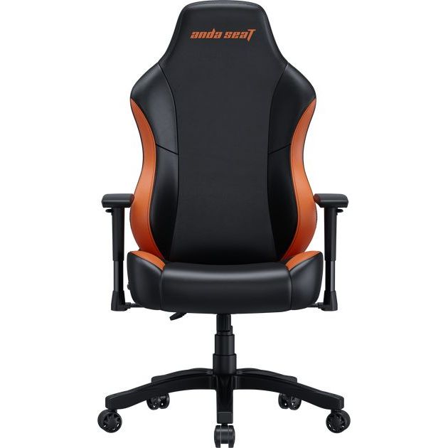 Крісло ігрове Anda Seat Luna Color Size L Black/Orange PVC - фото 3