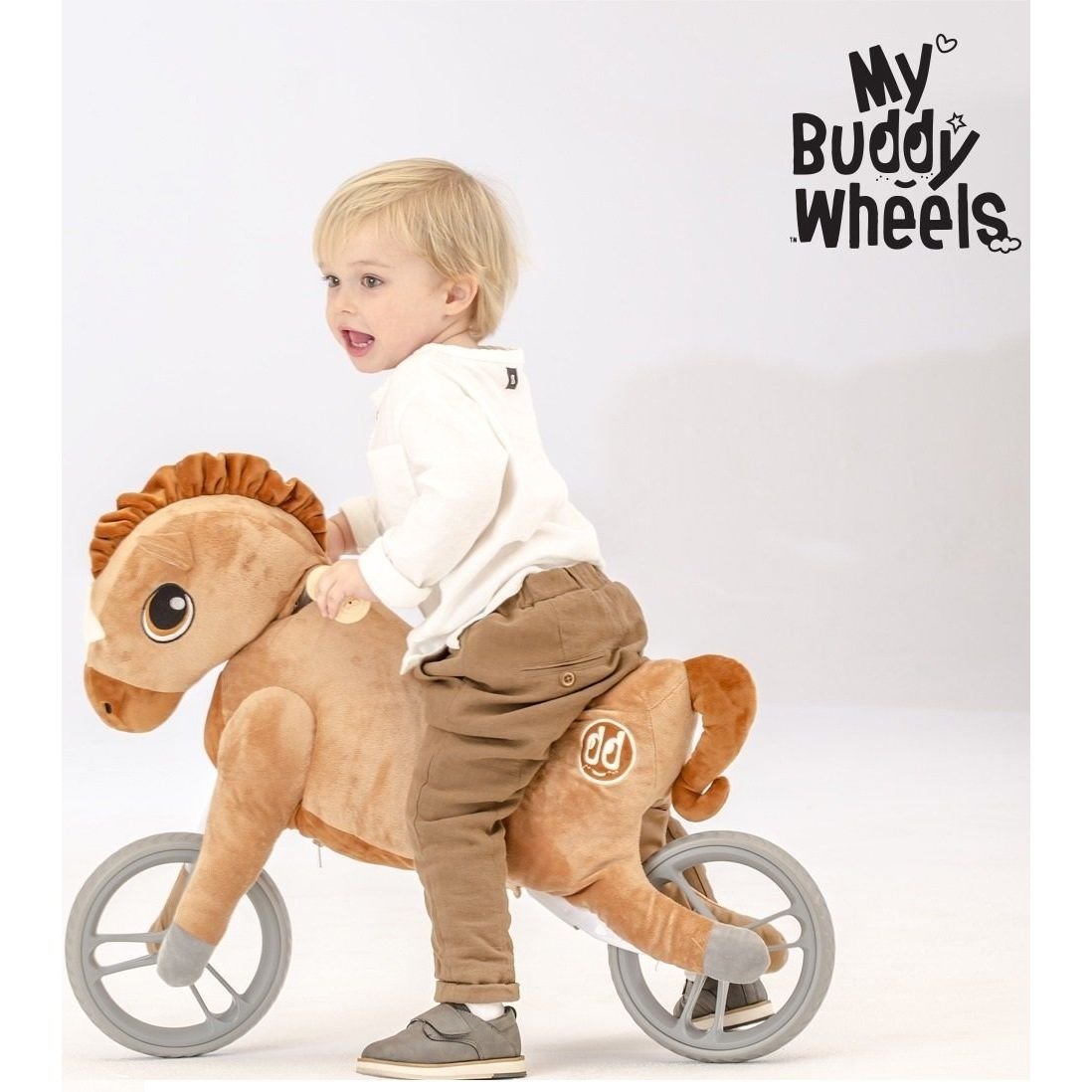 Біговел YVolution My Buddy Wheels Конячка, коричневий (N101231) - фото 9