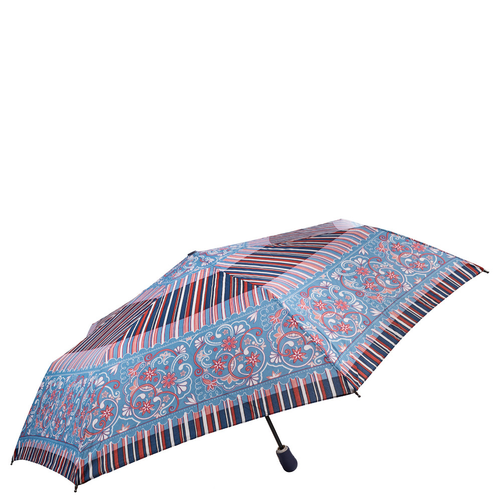 Жіноча складана парасолька повний автомат Airton 98 см синя - фото 2