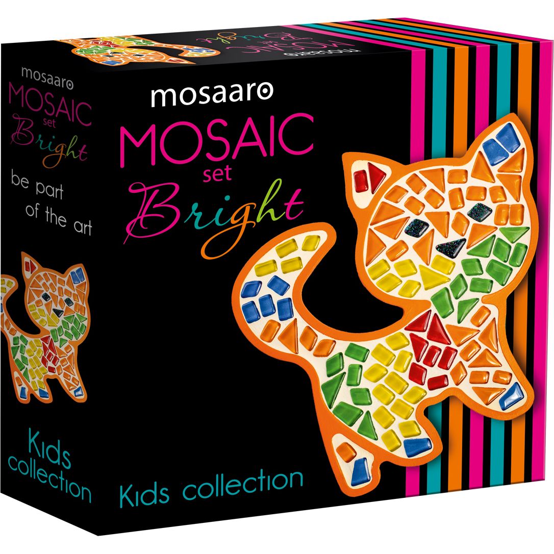 Набор для творчества Mosaaro Мозаика стеклянная Котик (МА7006) - фото 1