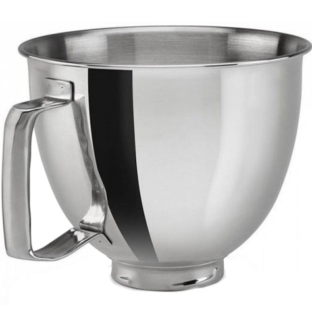 Чаша KitchenAid 5KSM35SSFP з нержавіючої сталі, полірована, з ручкою 3.3 л (5KSM35SSFP) - фото 1